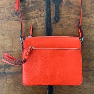 Vince Camuto Orange Leather Cross Body Bag